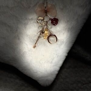 Disney Women's Necklace with Charms - Gold and Red